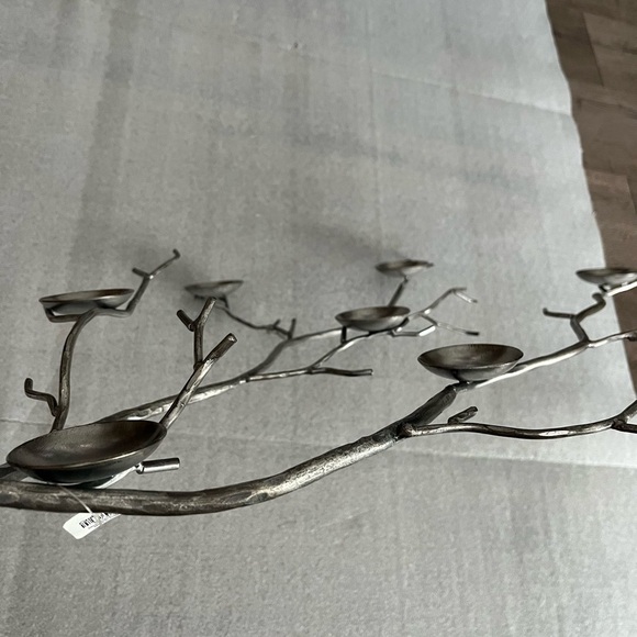 Crate&Barrel Silver Branch 8 Candle Holders or Wall Sculpture - Picture 6 of 7